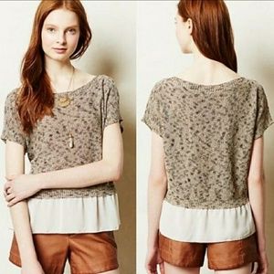 ANTHROPOLOGIE MOTH knit top